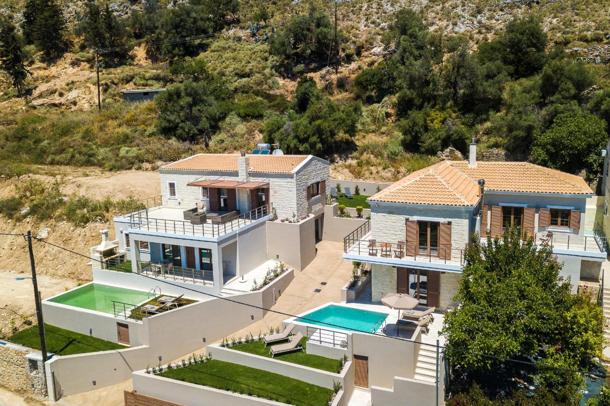 Upper View Villa 1, With Private Pool Maláxa Exterior foto