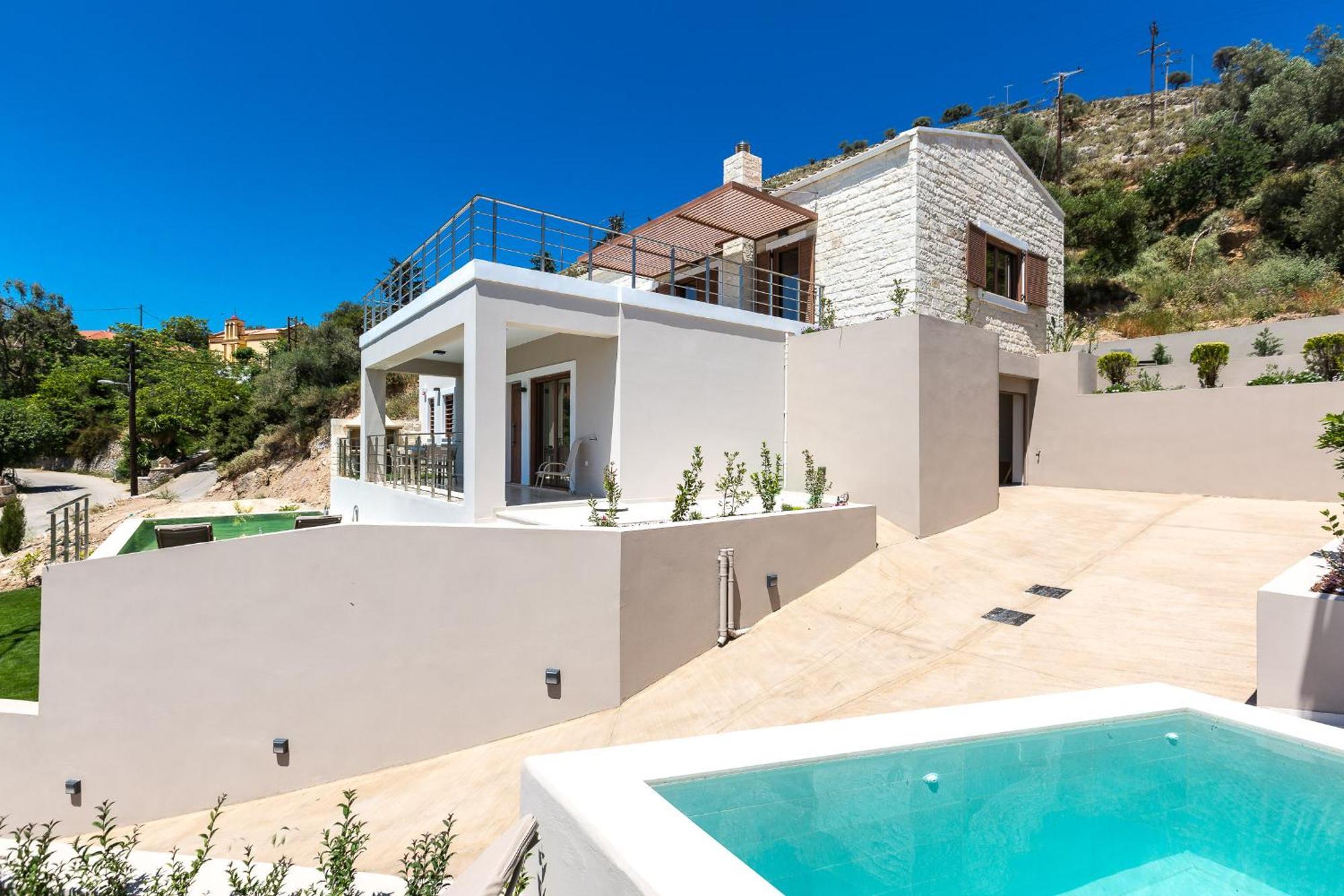 Upper View Villa 1, With Private Pool Maláxa Exterior foto
