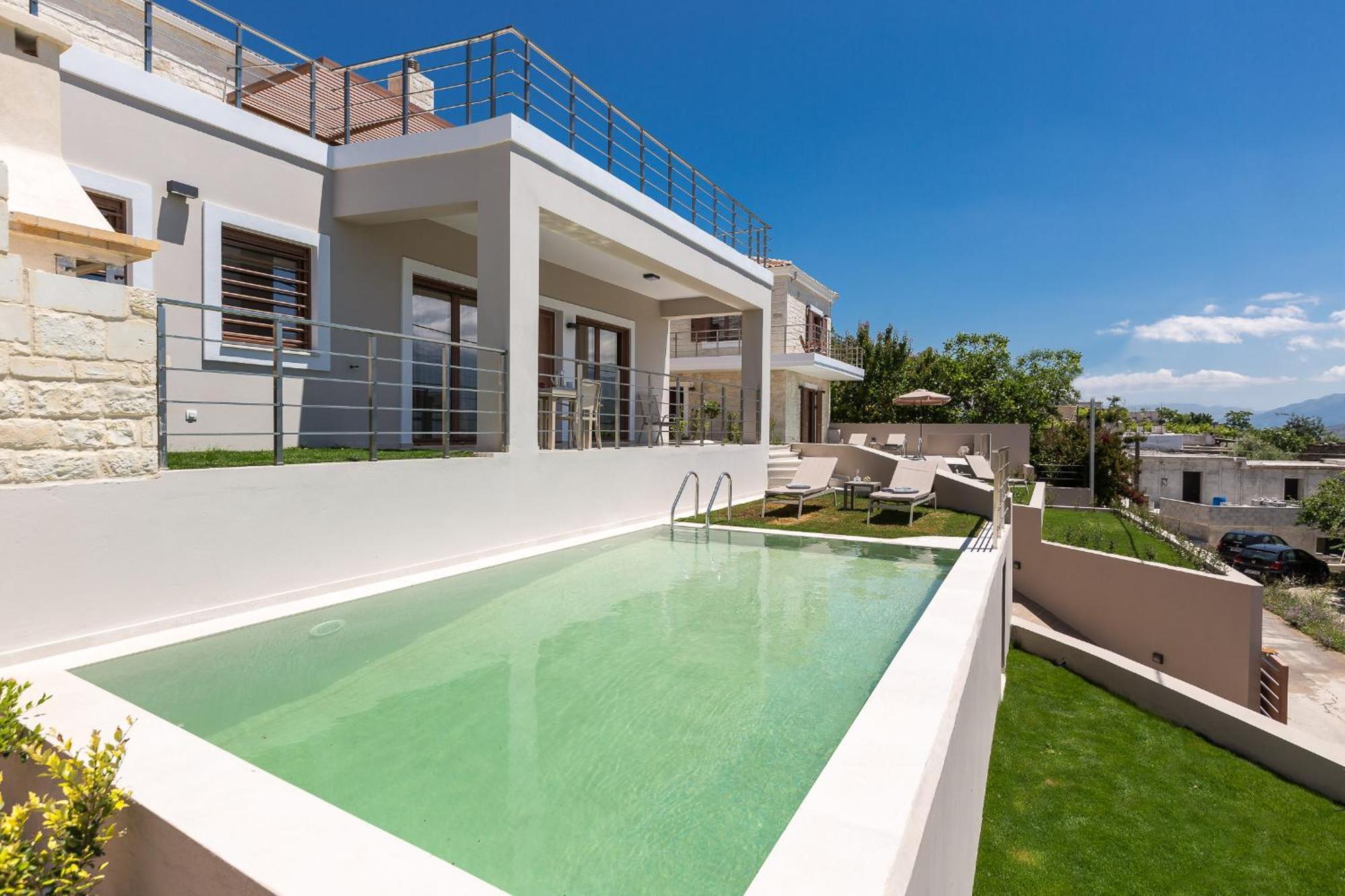 Upper View Villa 1, With Private Pool Maláxa Exterior foto