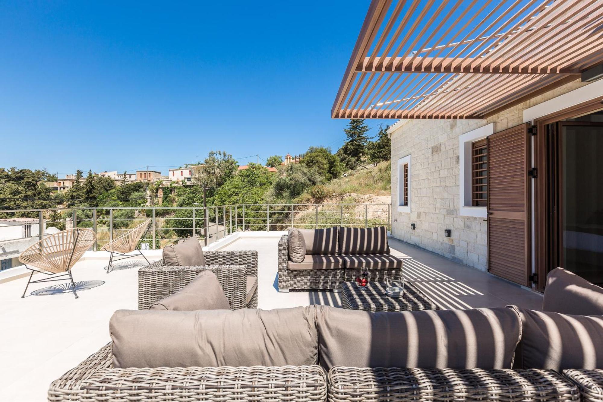 Upper View Villa 1, With Private Pool Maláxa Exterior foto