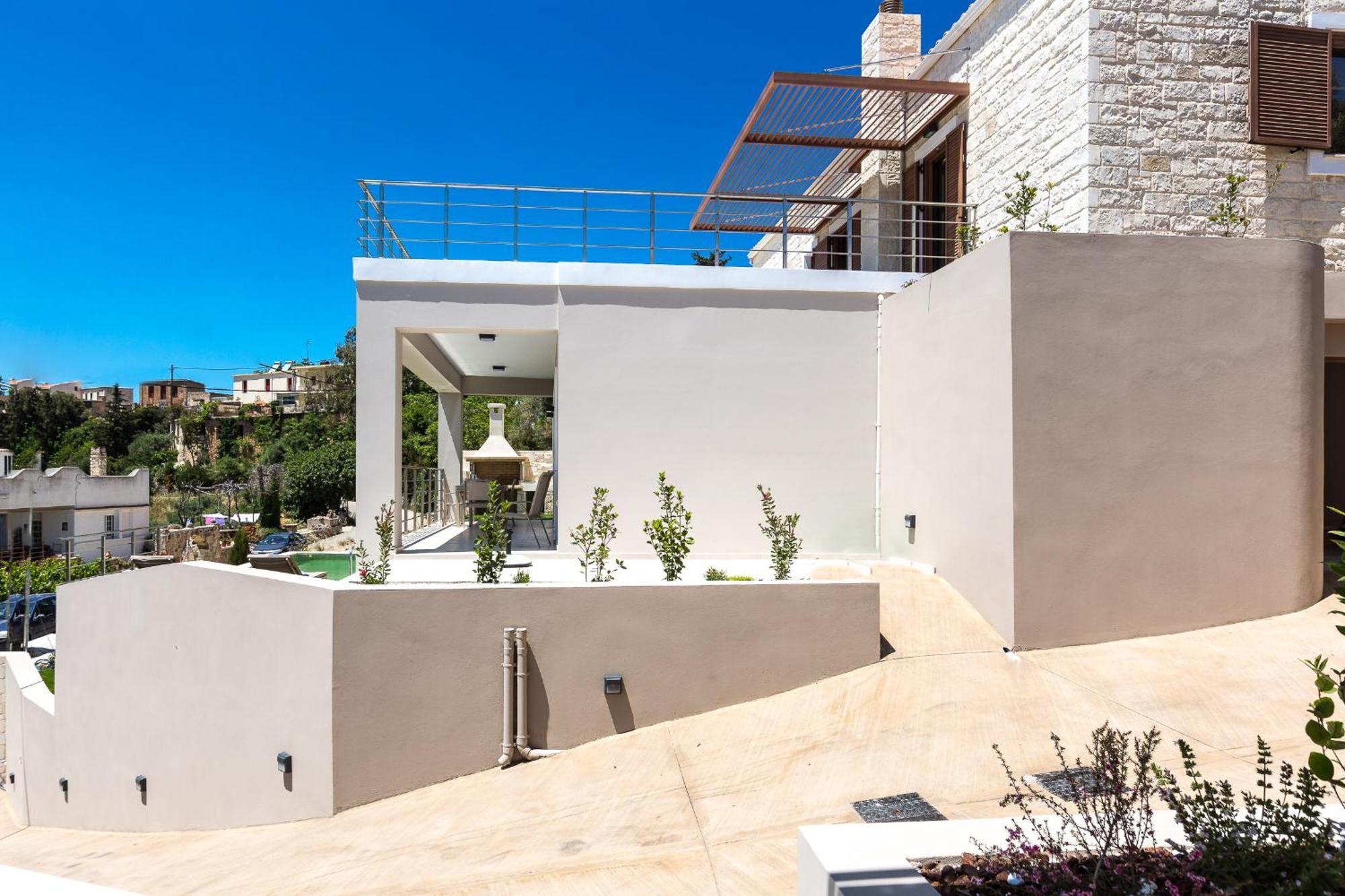 Upper View Villa 1, With Private Pool Maláxa Exterior foto